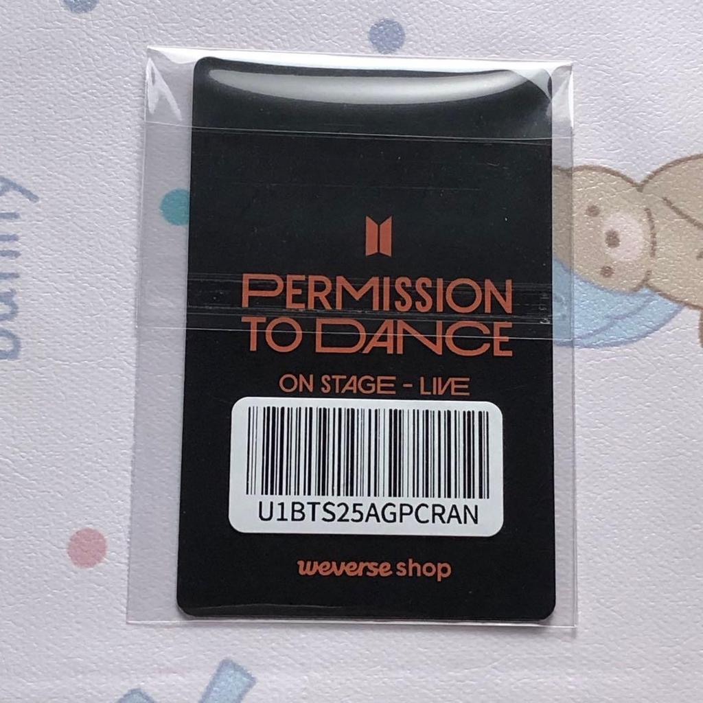 [USED] BTS P.T.D STAGE-SEOUL GLOBAL Exclusive Trading Card Jimin