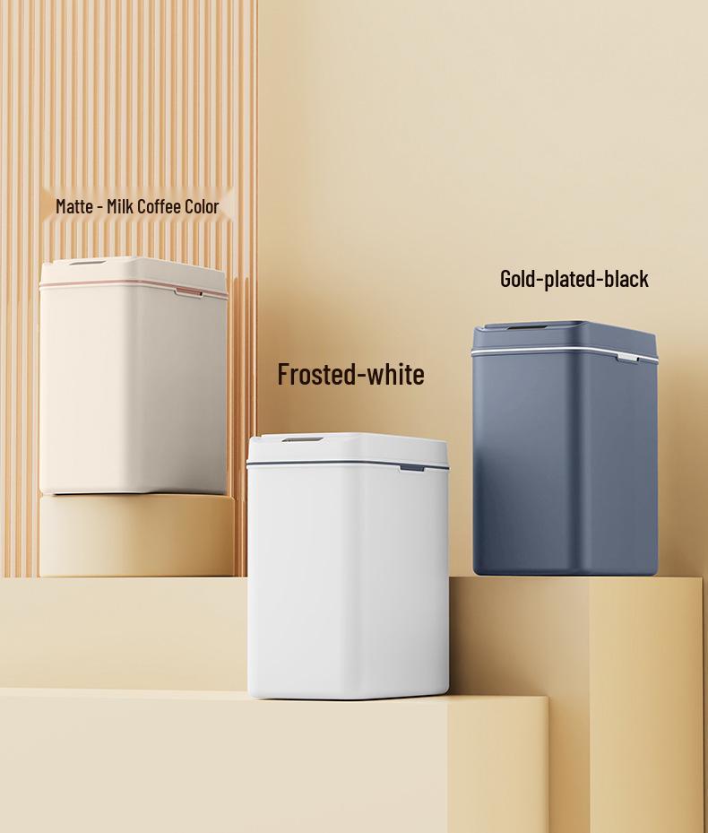 Automatischer Smart-Mülleimer mit großem Fassungsvermögen für Haushalt, Wohnzimmer und Küche