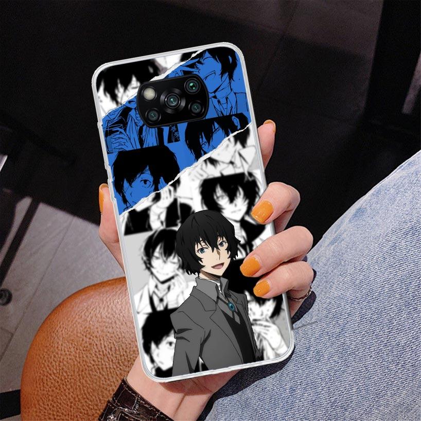 Bungo Stray Dogs Dazai Phone Case For Xiaomi Poco X7 X6 X5 Pro F7 Ultra Redmi 15C 15 13C 13 12C 12 10 10A 10C 9 9A 9C 9T Cover P
