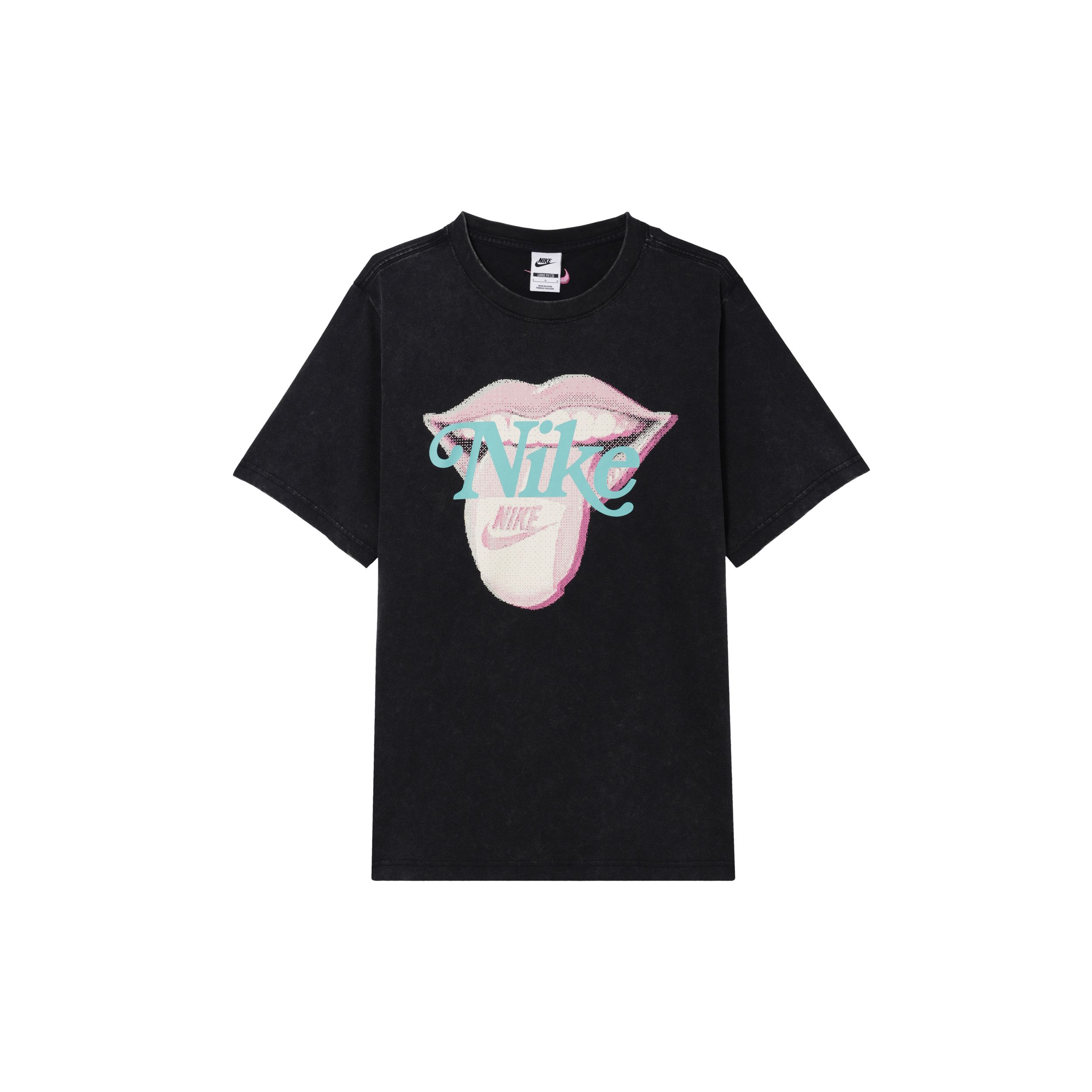 

Nike Футболка Sportswear Essentials Series с круглым вырезом и коротким рукавом, с заниженной линией плеч, женские топы, черный цвет HM4594-010 XXL