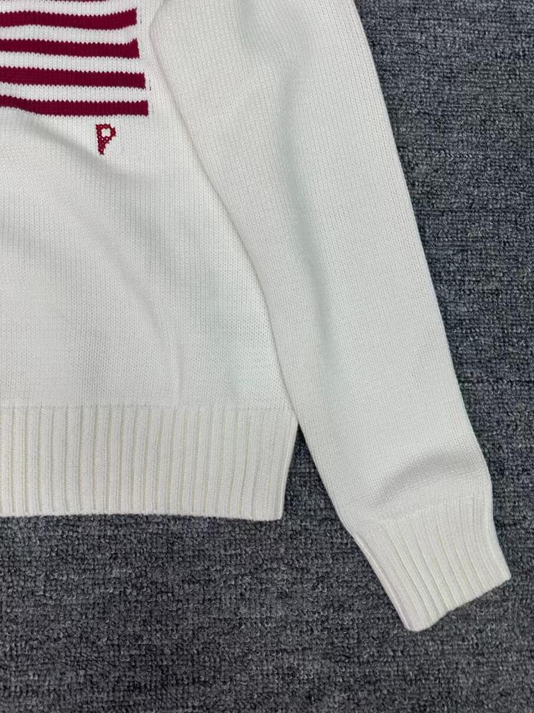 R~L Women's Heavyweight Star Embroidered Crew Neck Sweater - Versatile Autumn/Winter Fashion