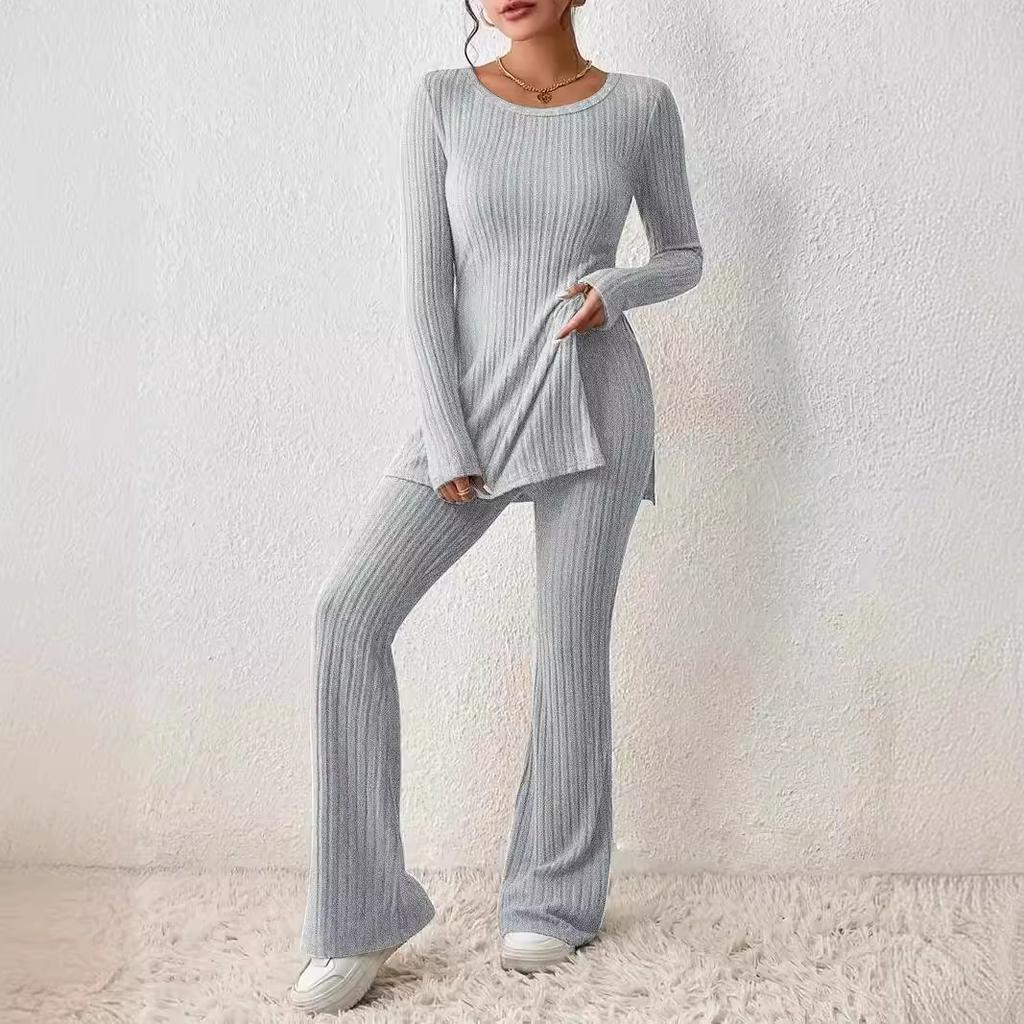 Women'S Spring And Summer New Comfortable Casual Sports Daily Commuting Fashionable Solid Color Clothing Set