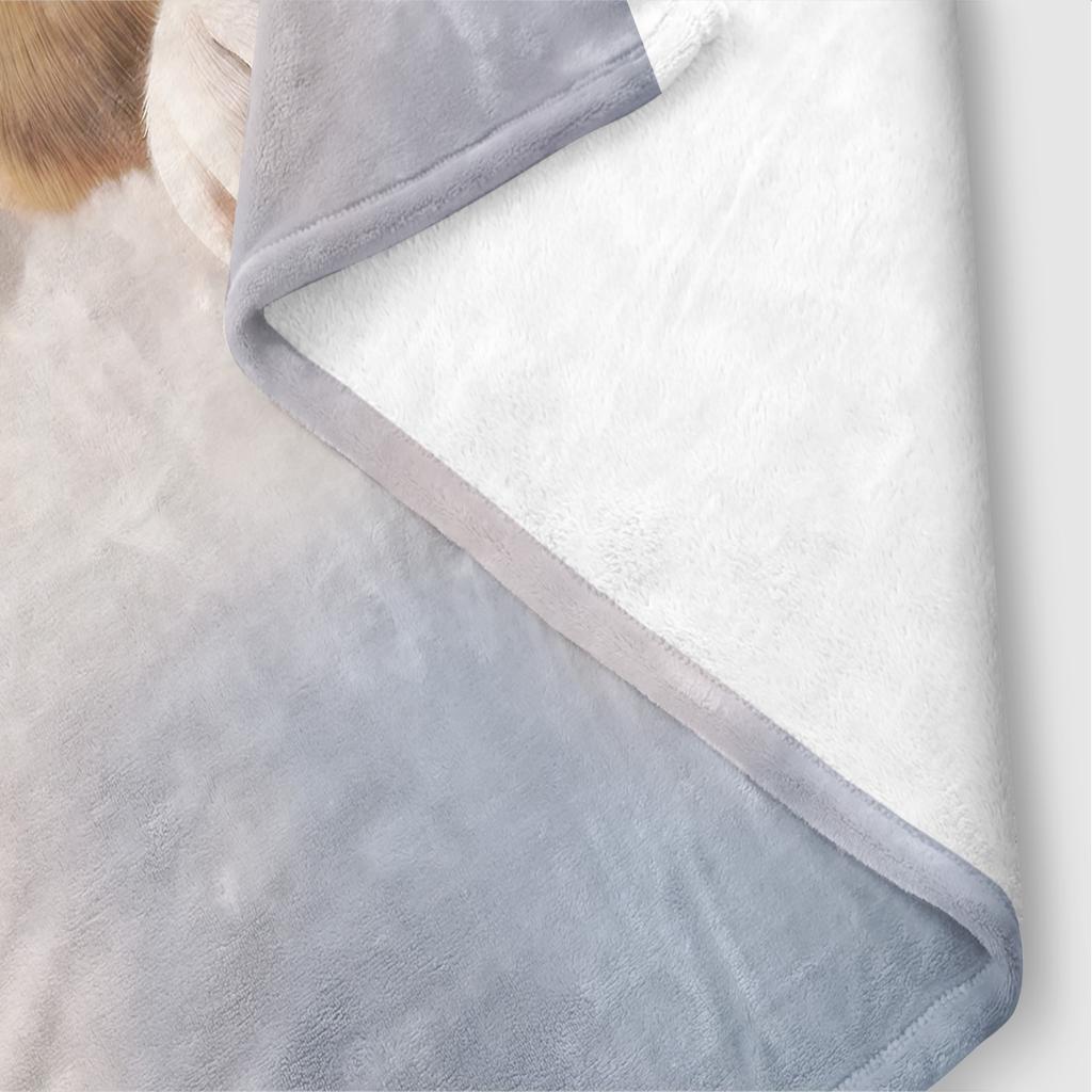 1PC Cute Cloud Puppy Printed Flannel Blanket Multi Size Living Room Sofa Napping Cover Soft and Comfortable Machine Washable