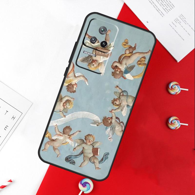 Renaissance Angels In Sky Cover For Xiaomi 15 Ultra 13 14 11T 12T 13T 14T Pro POCO X7 Pro X3 X5 X6 M6 F5 F6 Pro Case