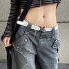 Width Waist Belt Rhinestone Corset Belt Star Buckle Belt Women Waist Belt Adjustable Waistband