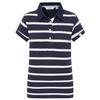 Lazy Jacks Damen/Damen Gestreiftes Baumwoll-Piqué Poloshirt
