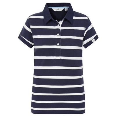 Lazy Jacks Womens/Ladies Striped Cotton Pique Polo Shirt