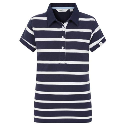 Lazy Jacks Womens/Ladies Striped Cotton Pique Polo Shirt