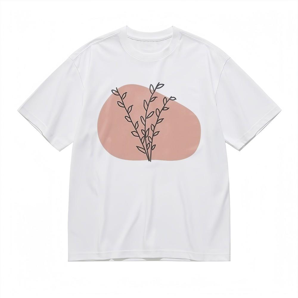

Men s Soft Breathable All Season Classic T-Shirt Minimalist Line Branches Tee M
