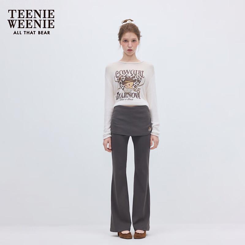 Teenie Weenie Women's Bear Letter Knitted Sweater