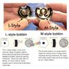 CKPSMS Brand -"L Style" Bobbin CASE #52237 BC-DB1-NBL (No-Back-Lash) Spring Compatible with/Replacement for JUKI Brand Singer Brand CONSEW Brand