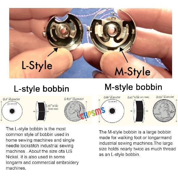 CKPSMS Brand -"L Style" Bobbin CASE #52237 BC-DB1-NBL (No-Back-Lash) Spring Compatible with/Replacement for JUKI Brand Singer Brand CONSEW Brand