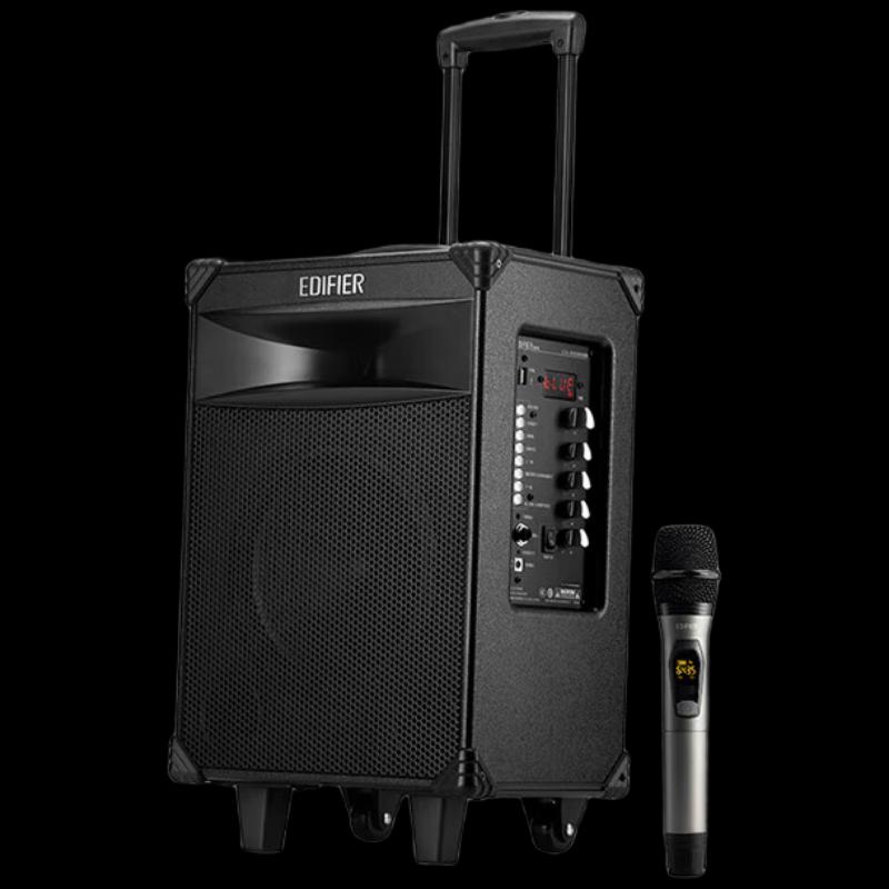 Edifier D3-8s 8-inch Outdoor Bluetooth Trolley Speaker with Wireless Microphone
