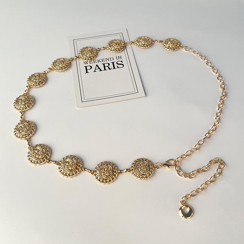 

Металлическая цепочка на талию в ретро этническом стиле, женский пояс, модное украшение для платья, юбки, стройнящая женщин