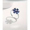 Bague de Luxe pour Femme au Design Floral Exquis, Sélection Cadeau d'Anniversaire Style Doux, Bague Tempérament Élégant.