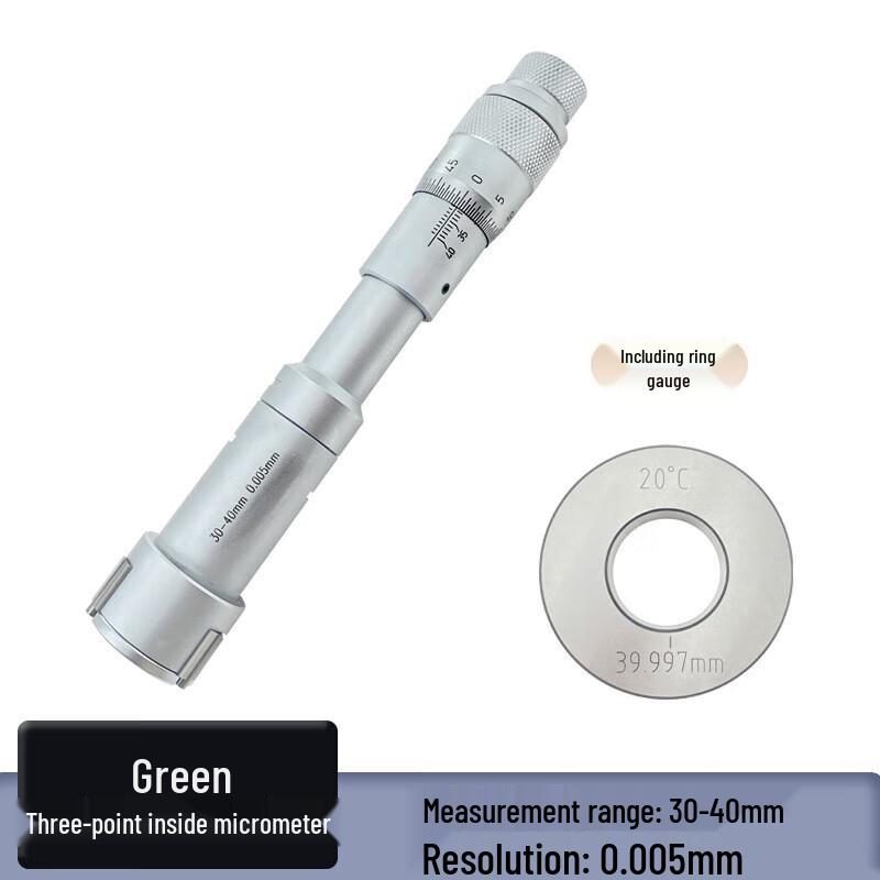 Lixin High-Precision 3-Jaw Internal Micrometer (30-40mm)