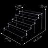 Clear 1-6 Tier Acrylic Display Stand for Funko Figures, Cupcake, Cosmetics, Perfume,Blind Box Display Riser Rack Dessert Shelf