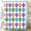 Colorful Shell Pattern Shower Curtain Waterproof Fabric Bathroom Decor Home Decoration Pink Blue Green Purple White Red Yellow B