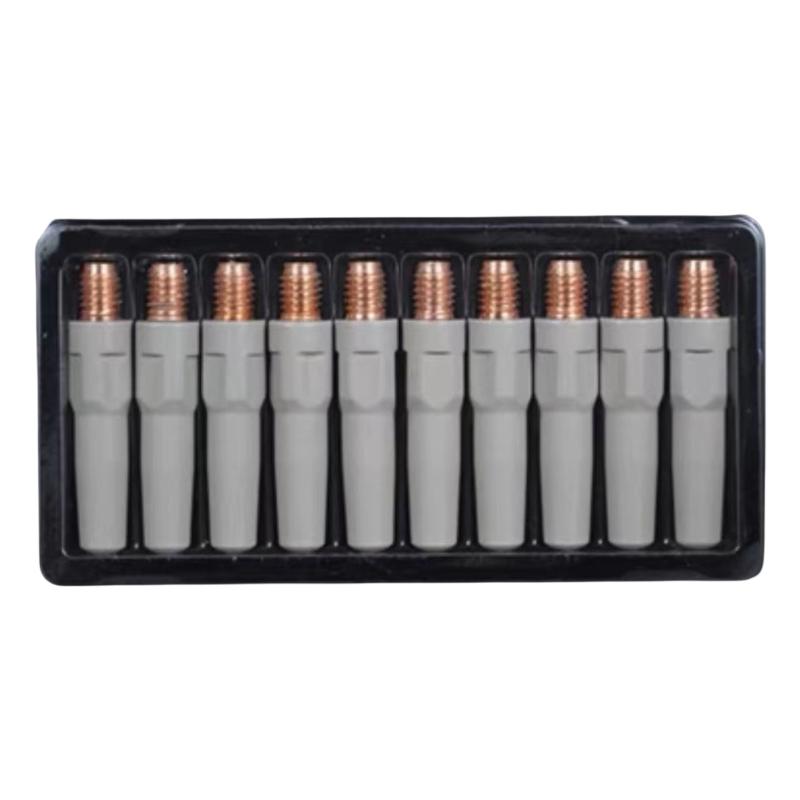 10Pcs/set Welding Torch Accessories Consumables 0.8/1.0/1.2mm MIG Torch Gas Nozzle Tip Holders Welding Equipment