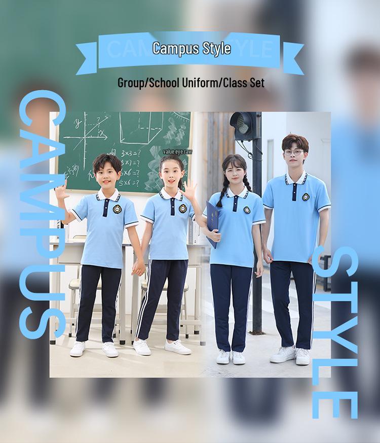 2023 Sommer Schuluniform Set für Kinder: Kindergarten-Abschlussoutfit für Jungen und Mädchen