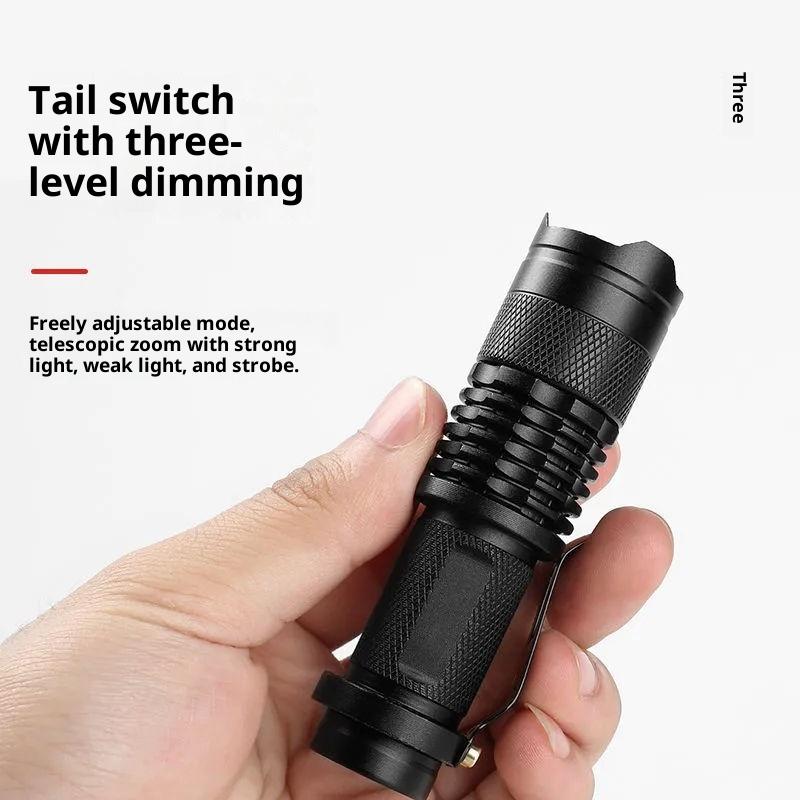 1Pcs Portable Led Camping Lamps Waterproof Tactical Flashlights 3-Mode Handheld Powerful Led Torch Light Lanterns Self Defense