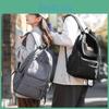 Minimalist Nylon Travel Backpack With Air Cushion Straps For Students And Commuters