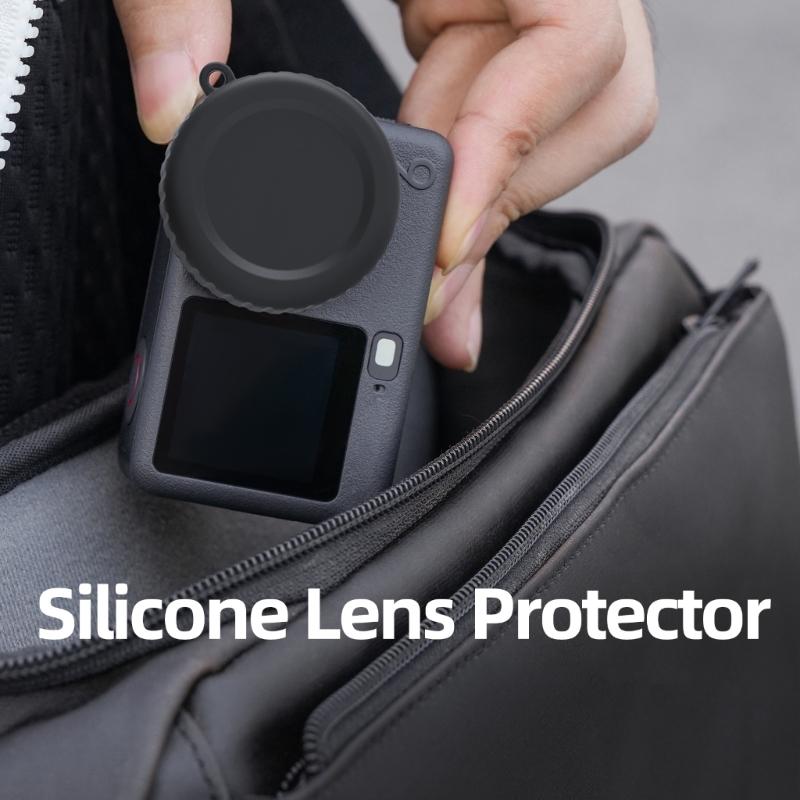 Precise Molded Silicone Lens Cap Cover for ACTION 6 Cameras Providing Shockproof Protections and Scratch Resistance