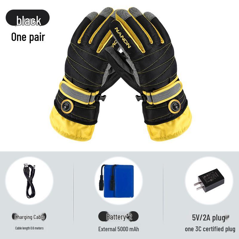 Waterproof Heated Ski & Riding Gloves: Windproof, Thickened for Cold Protection