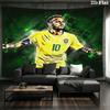 Arazzo da Parete Neymar Appeso Estetico alla Parete Coperta in Tessuto Stampato Arazzi Decorativi per Camera da Letto Soggiorno Arredamento per la Casa