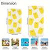 Cute Yellow Gummy Bear Beach Towel, Kawaii Cartoon Print Quick Dry Towel, for Swimming Pool, Travel, Camping and Daily Use