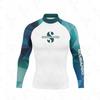 Cross-border special for printed long-sleeved surf suits, tight anti-chlorine wetsuits, beach sunscreen jellyfish suits