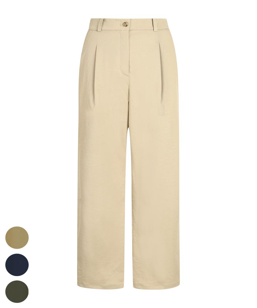 BHPOLOCLUB Women'S Air-Cool Cover Fit Semi-Wide Pants 3 Colors Sl562