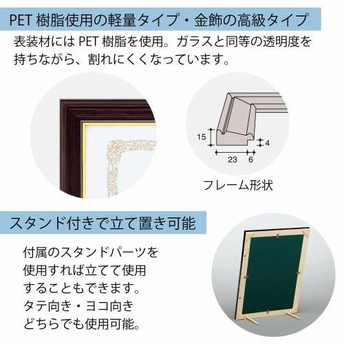 KOKUYO Picture Frame, Gold Decoration, Lightweight, with Stand, Certificate of A4 Size, Ka-518