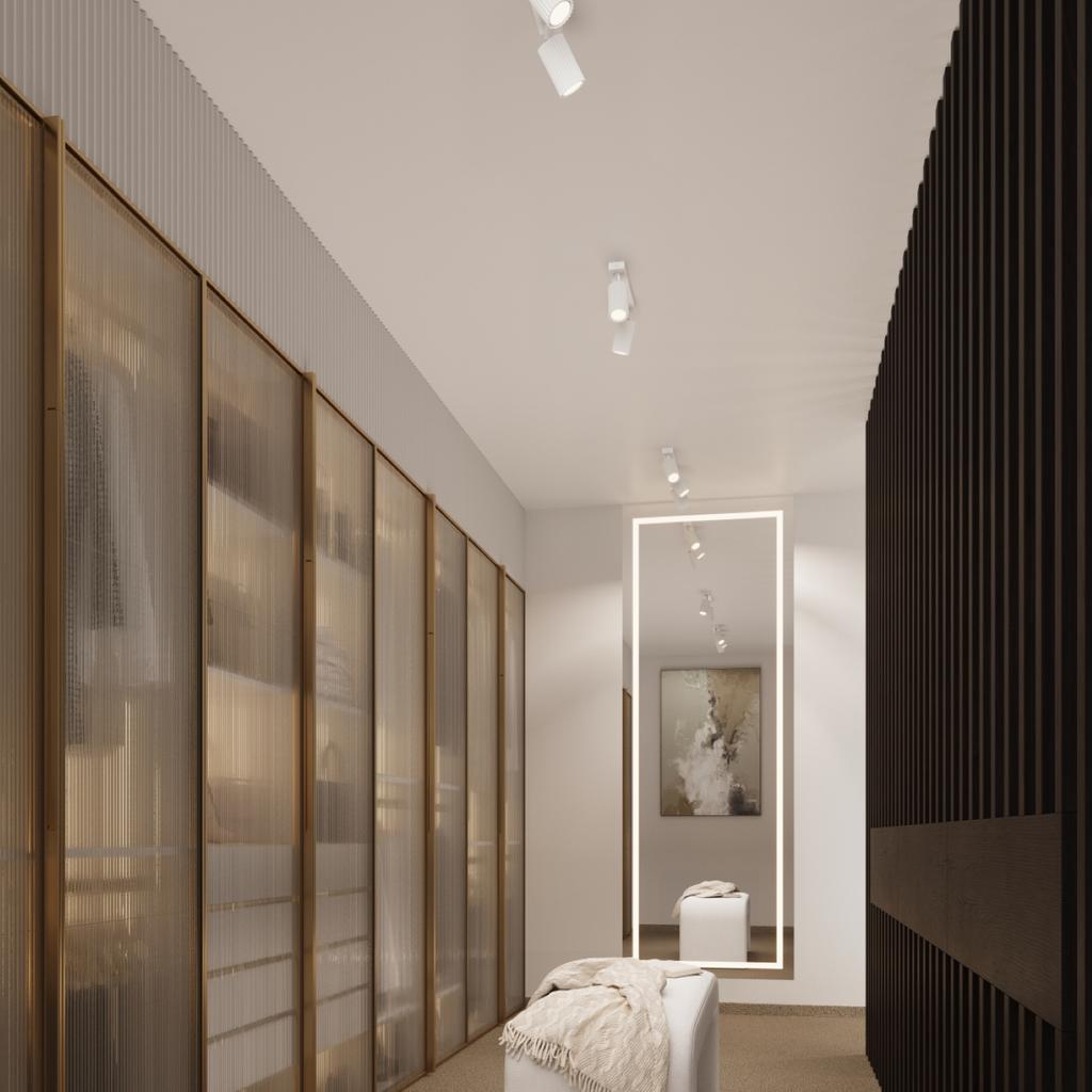 Modern white wall sconce, movable fluted spotlight for bedroom, reading, 1xGU10 10W KARBON, Sollux Lighting