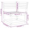 VidaXL Garden Corner Sofa, Sectional Corner Chair, Patio Seat with Backrest, Outdoor Patio Furniture, 844666
