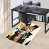 1pc Haikyuu!! Kageyama Tobio & Tsukishima Kei Volleyball Team Chair Mat, Anime Cartoon Design, Anti-Slip Carpet for Office and Home Decoration, Suitab