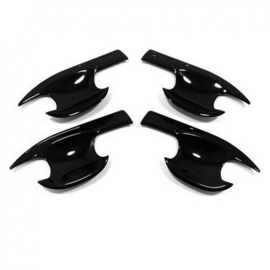For Honda CR-V CRV 2023 2024 Glossy Black 4PCS Side Door Handle Bowl Cover Trim