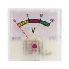 DC15V Analog Panel Voltmeter Volts Pointers Type Meter Square Shaped 40mmx25mm