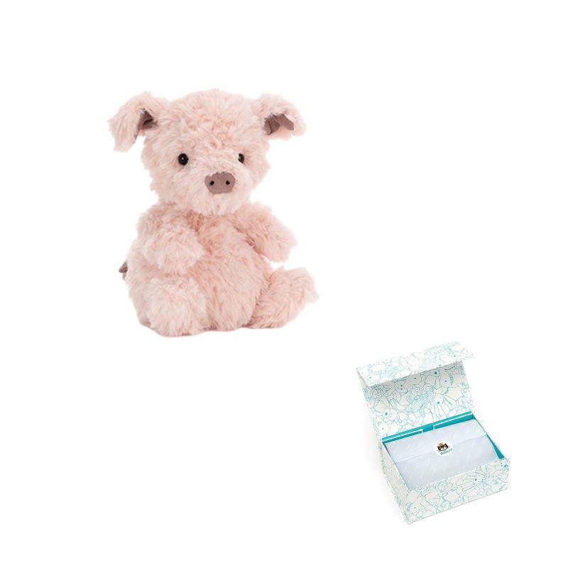 JELLYCAT Farm Animal Series LITTLE LEGS Sweet Pig Cute Pink Doll Plush Figure 13cm High