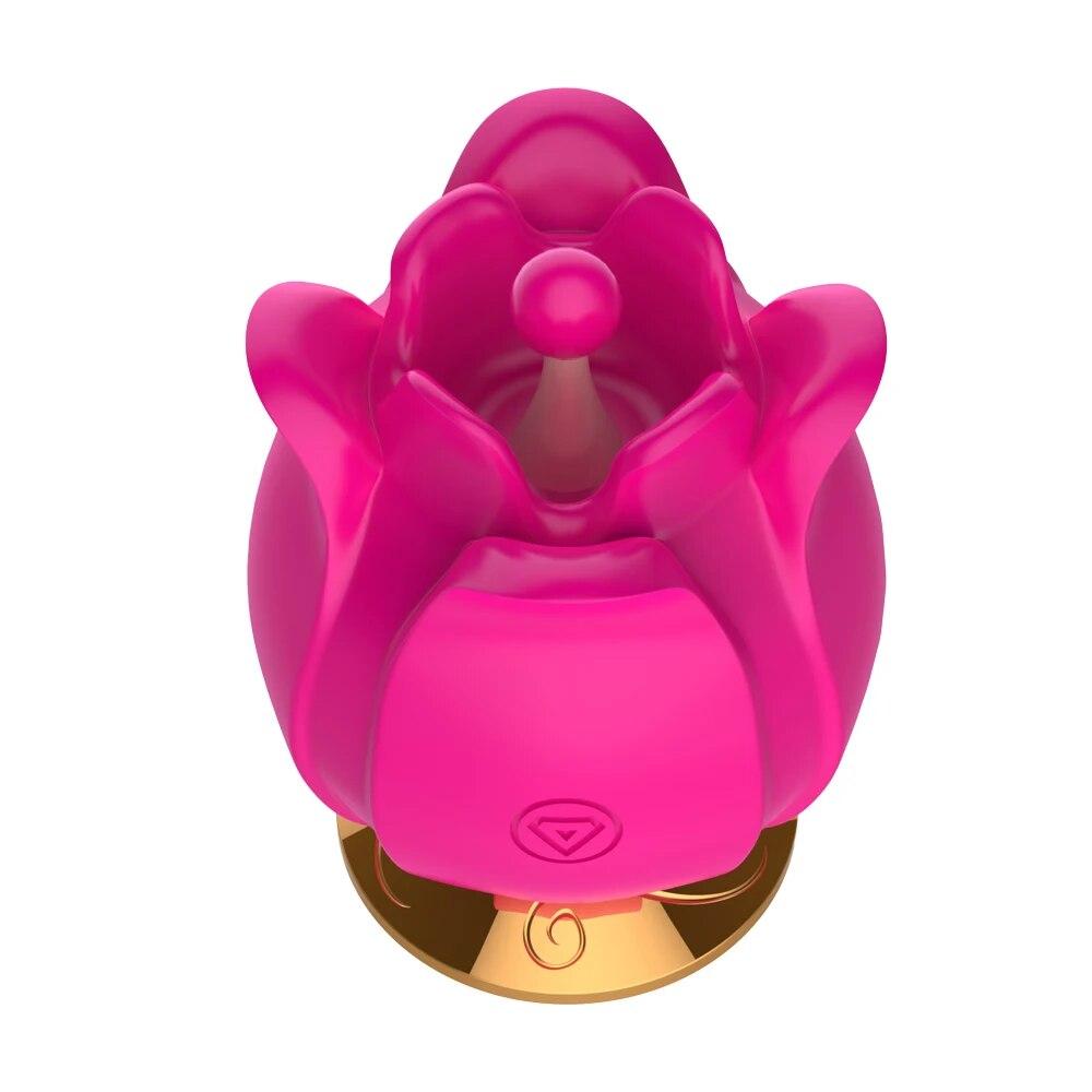 Powerful Sucking-Rose Vibrator Toy For Women Vacuum Stimulator Oral Nipple Clit Sucker Female Sex Toys Goods For Female Adults