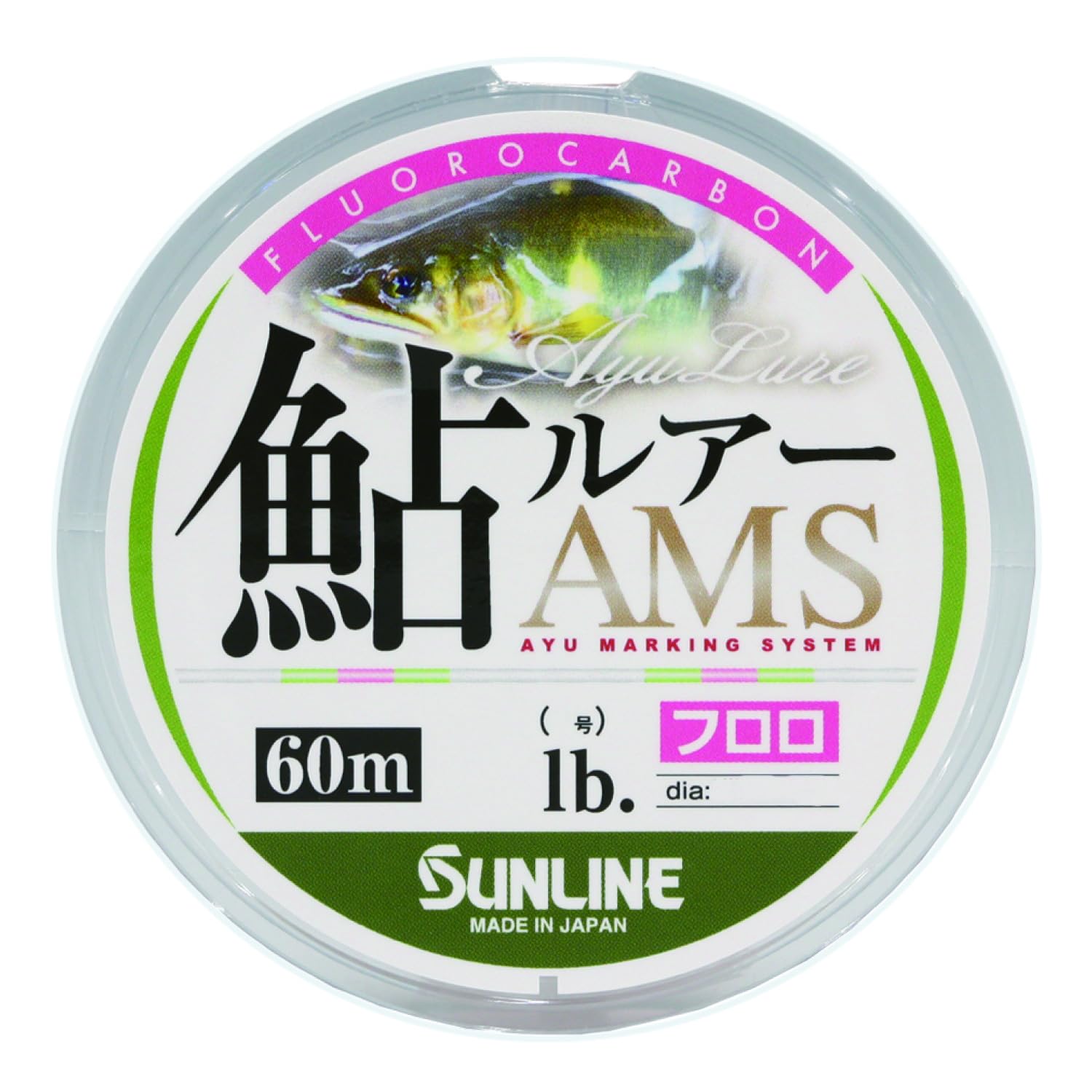 

SUNLINE Ayu Lure AMS Fluoro 60м HG 8LB