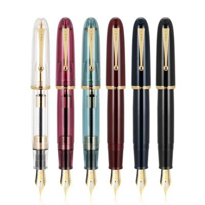 Jinhao 9019 Füllfederhalter Iridium M-Feder zum Schreiben von Kalligraphie-Signaturen, 2,6-mm-Patrone ohne Tinte