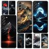 Black Mountain Peak Phone Case for Samsung Galaxy S26 S25 S24 S23 S22 S20 S21 FE Ultra S25 Edge Plus 5G Soft TPU Cover Funda Bag