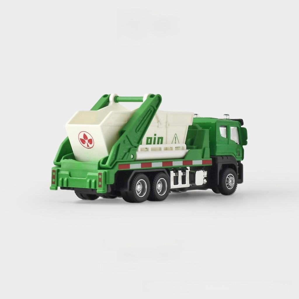 Alloy Waste Disposal Truck Inertia Engineering Vehicle For Kids Educational Play