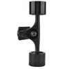 2pcs   Truck with Skate Wheel Riser Pad Bring Accessory(black shaft black wheel)