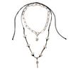 Necklace for Women Jewelry Ins Double Layer Heart Vintage Necklace Female Necklace Chain Beautiful Elegant Necklace for Her