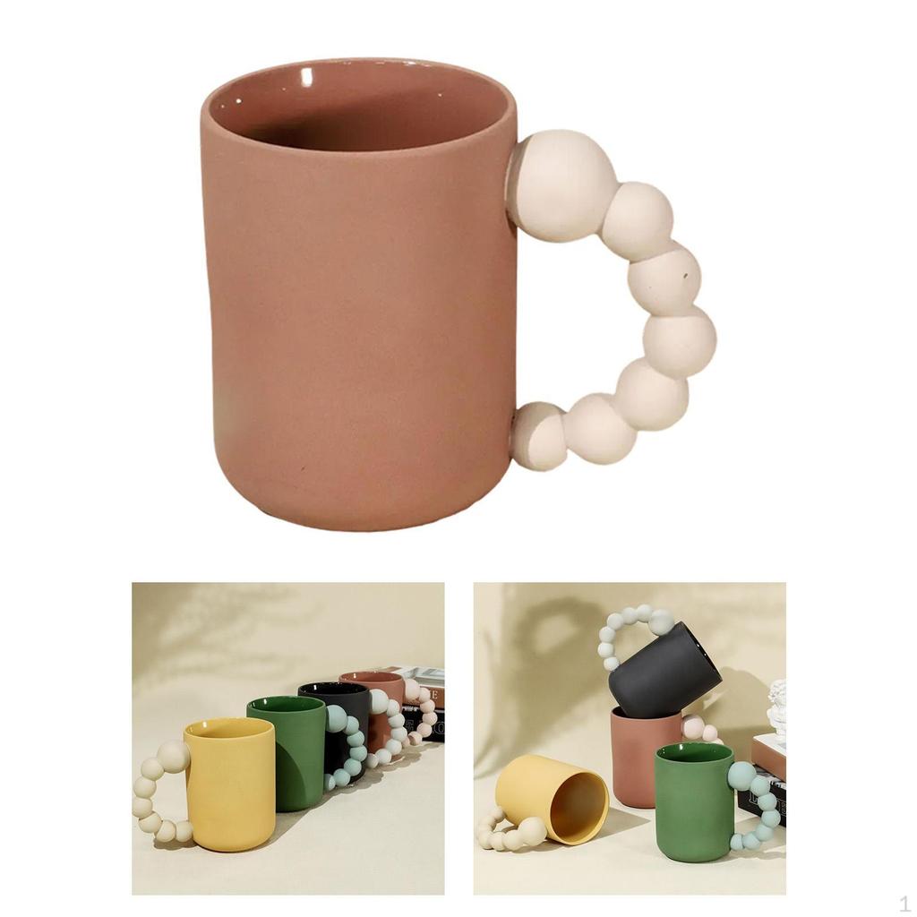 -Cup Drinks with Handle Milk Tea Water Cup for Café Birth Gifts