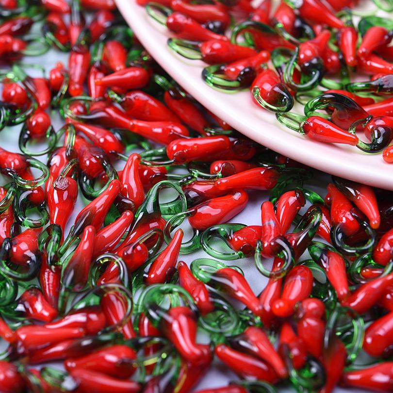 10Pcslot Three Dimensional Chili Peppers Charms For Jewelry Making Supplies Enamel Charm Handmade Earrings Necklace Diy Pendant