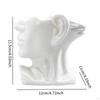 Abstract Face Art Chopstick Holder Flower Vase Porcelain Decorative Sturdy Versatile Utensil Storage