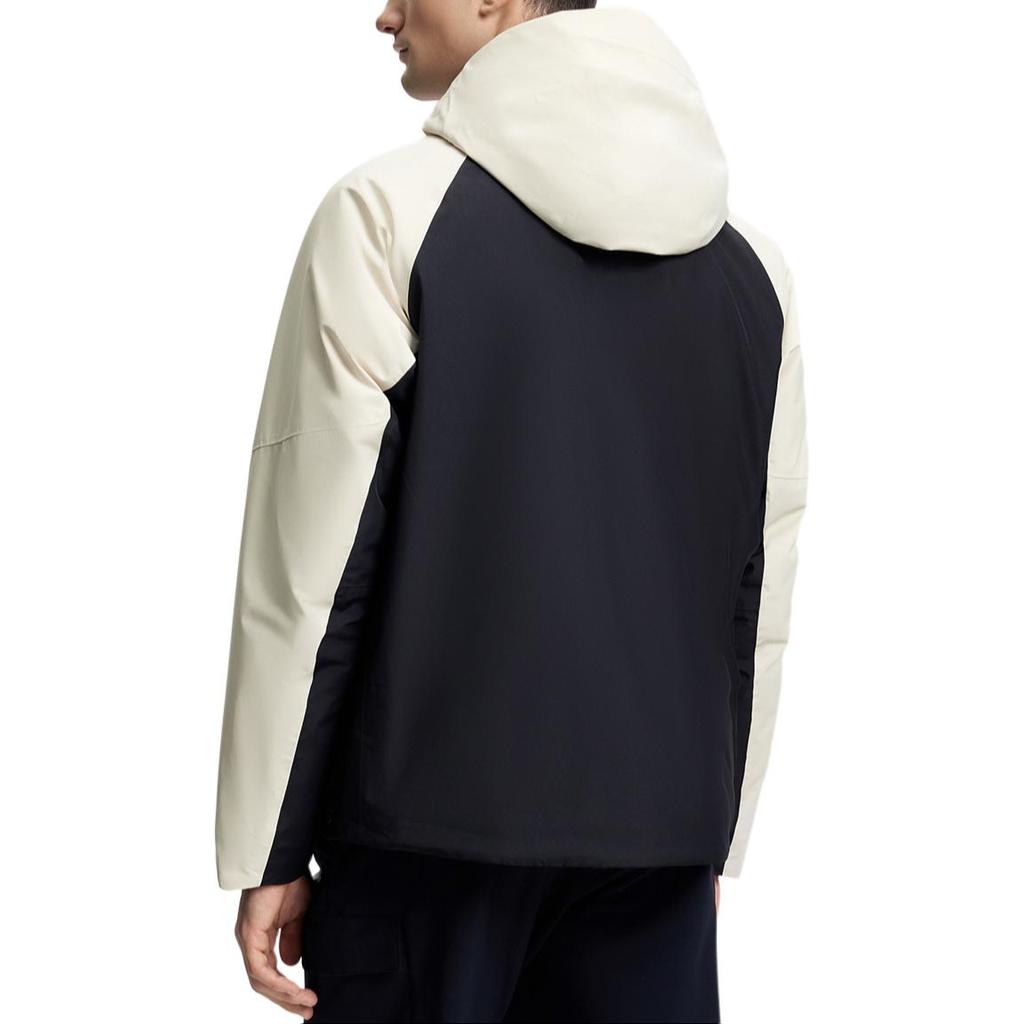 FILA 2023 Winter New Cotton Jacket Color Block Splicing Outdoor Sports Loose Warm Top Men tops Oatmeal A11M347907F-BG
